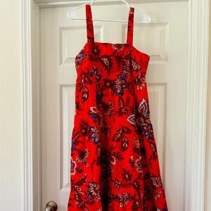 Medium dress, colorful, floral design